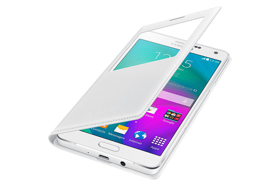 Чехол - книжка S View Cover Samsung Galaxy A7 A700 Белый - фото 1 - id-p4773341