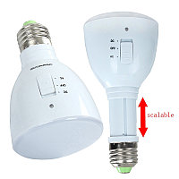 Аккумуляторная светодиодная LED лампа 4Вт Е27 220Вт 24 диода SMD3014 белая