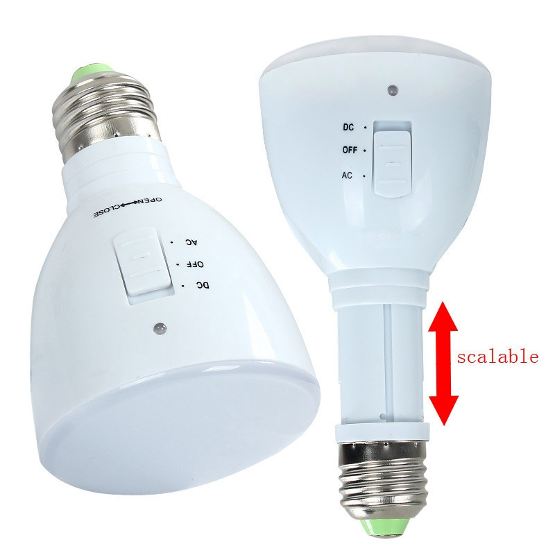 Аккумуляторная светодиодная LED лампа 4Вт Е27 220Вт 24 диода SMD3014 белая - фото 1 - id-p4773411