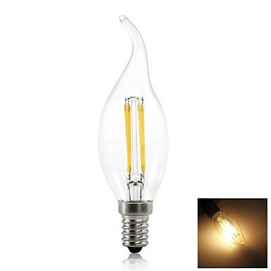 Светодиодная LED-filament лампа 4W E14 / C37 - фото 1 - id-p4773415