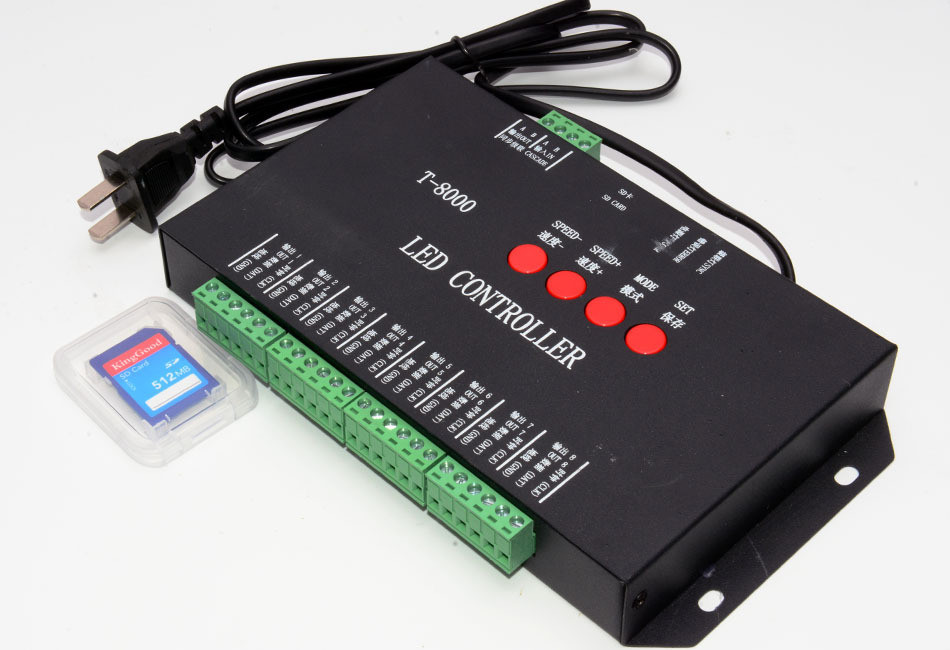 Контроллер LED SMART CONTROL T-8000 SD карта - фото 1 - id-p4775848