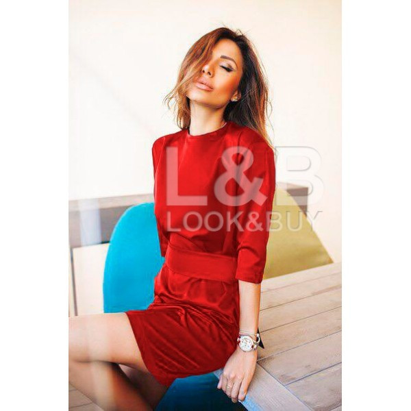 Платье "ALISA" красное - фото 1 - id-p4776301