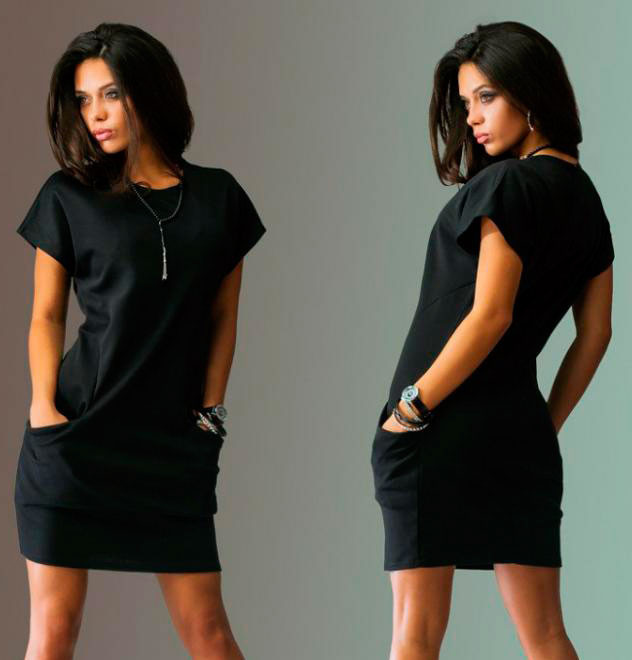Супер Цена!! Платье "Calvin Klein" черное - фото 1 - id-p4776320