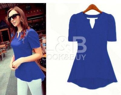 Блузка "Victoria Beckham" синий - фото 1 - id-p4776447