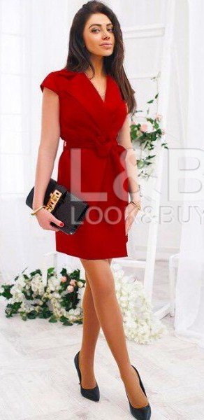 Супер цена!! Платье "FORTUNE" красное - фото 1 - id-p4776586