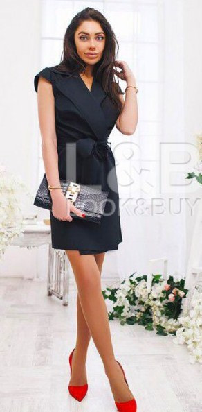 Супер цена!! Платье "FORTUNE" чёрное - фото 1 - id-p4776589