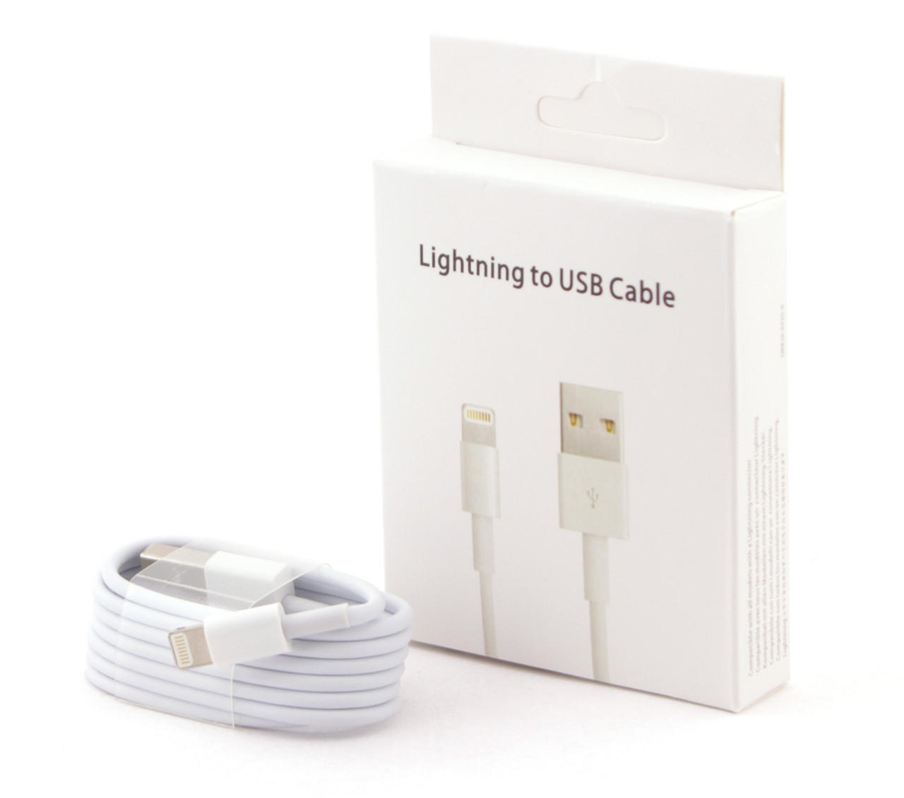 Кабель USB Lightning iPhone 5, 5S, 6, 6S, 6+ 1 метр - фото 1 - id-p4774158
