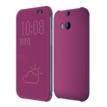 Чехол-книжка Dot View для HTC One М8 HTC, HTC, Китай, Чехол-книжка, Фиолетовый - фото 1 - id-p4773644