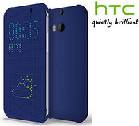 Чехол - книжка Dot View для HTC One E8 Синий