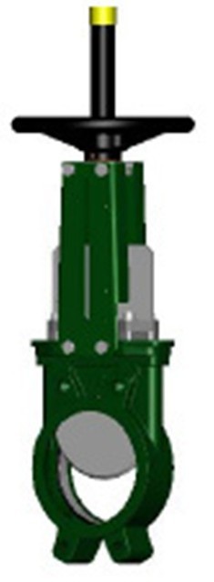 Задвижка шиберная ножевая TECOFI VG3400-00 Ду350 Ру7 - фото 1 - id-p5193