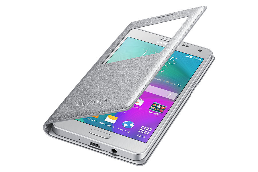 Чехол - книжка S View Cover Samsung Galaxy A5 A500Н Samsung, Китай, Чехол-книжка, Светло-серый - фото 1 - id-p4773348