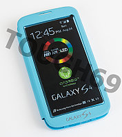 Чехол - книжка Samsung GALAXY S4 i9500 S View Cover Голубой