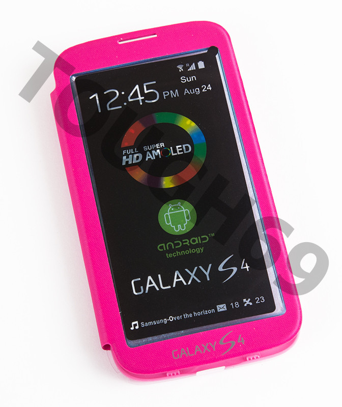 Чехол - книжка Samsung GALAXY S4 i9500 S View Cover Розовый - фото 1 - id-p4823378