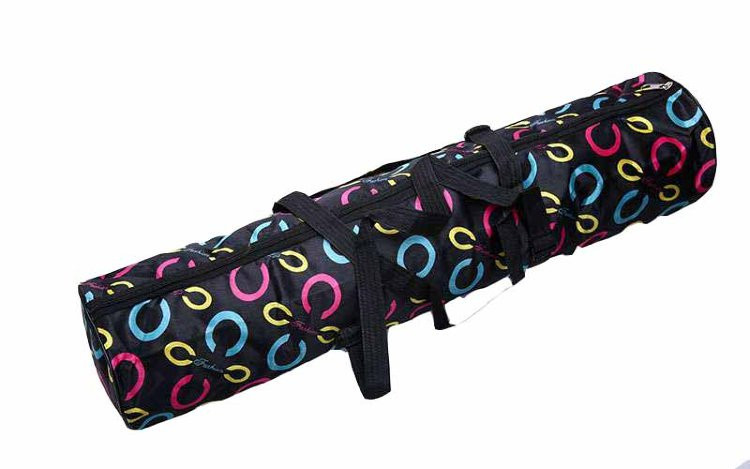 Сумка для йога коврика Yoga bag fashion (р-р 16 х 67 см) цвет черный с рисунком - фото 1 - id-p4833943