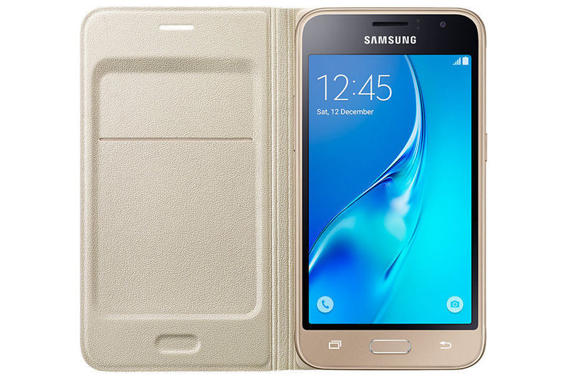Чехол - книжка Flip Wallet Samsung Galaxy J2 SM-J200H Золотистый - фото 1 - id-p4834286