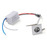 Точечный светодиодный светильник LED 1w DL-C115 220~240 В, Китай, Светодиодная, Теплый белый
